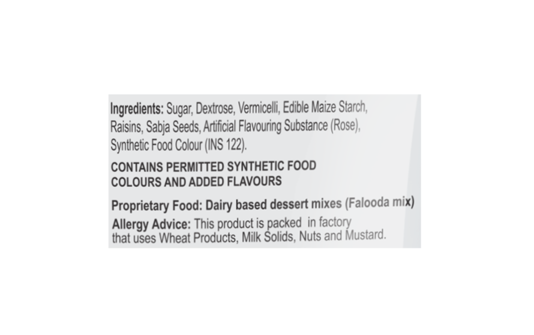 Weikfield Falooda Mix Rose Flavour   Pack  200 grams